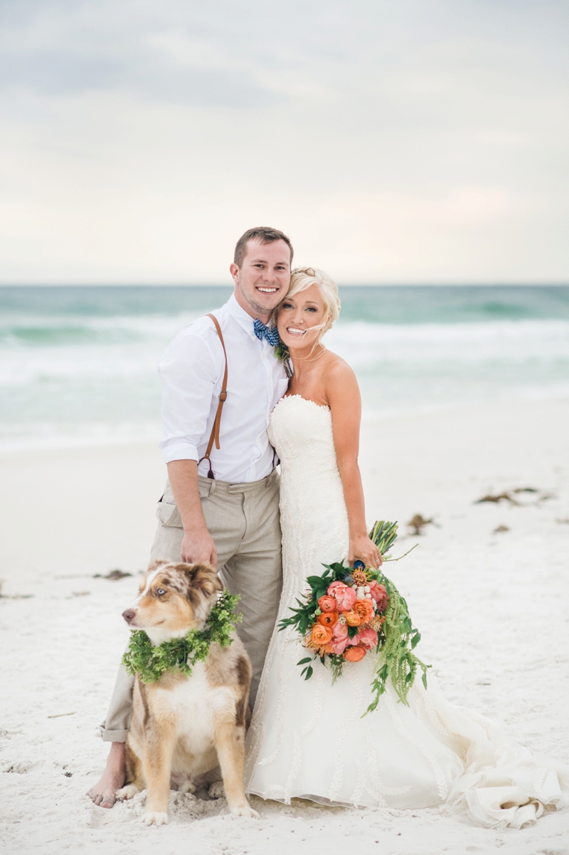 A Boho Chic Santa Rosa Beach Wedding via TheELD.com