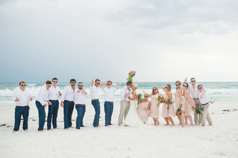 A Boho Chic Santa Rosa Beach Wedding via TheELD.com