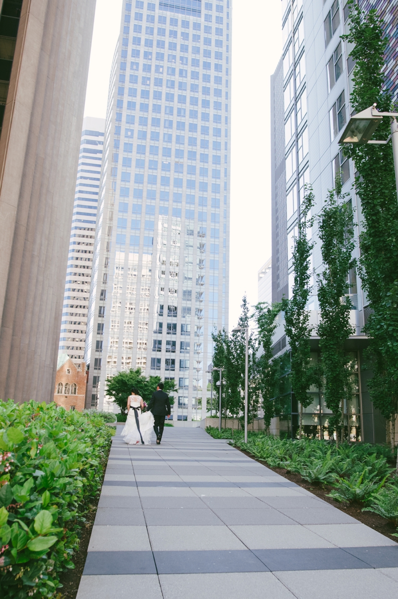 Classic Pink & Plum Seattle Wedding via TheELD.com