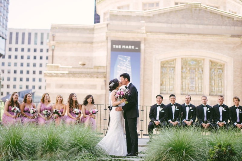 Classic Pink & Plum Seattle Wedding via TheELD.com