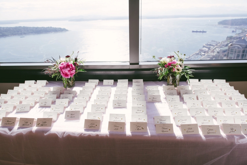 Classic Pink & Plum Seattle Wedding via TheELD.com