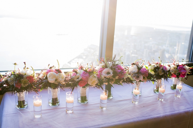 Classic Pink & Plum Seattle Wedding via TheELD.com