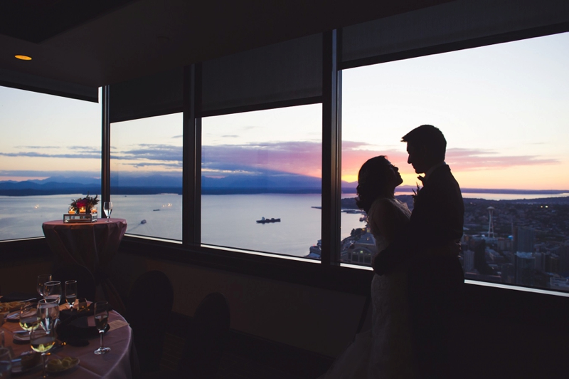 Classic Pink & Plum Seattle Wedding via TheELD.com