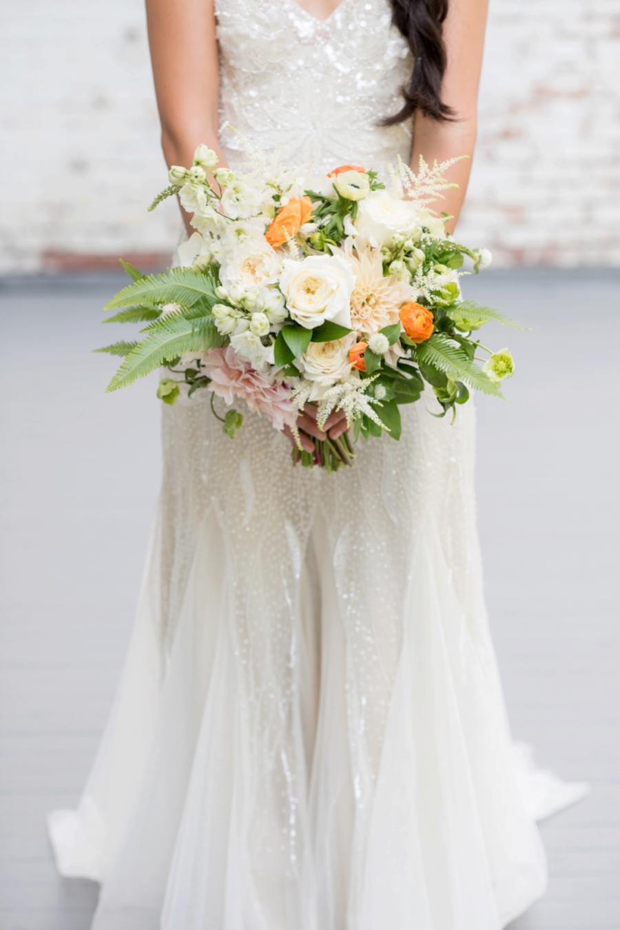 An Eclectic Navy & Orange New York Wedding via TheELD.com