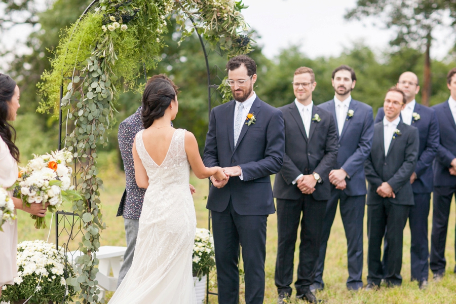 An Eclectic Navy & Orange New York Wedding via TheELD.com