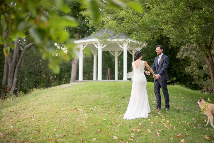 An Eclectic Navy & Orange New York Wedding via TheELD.com