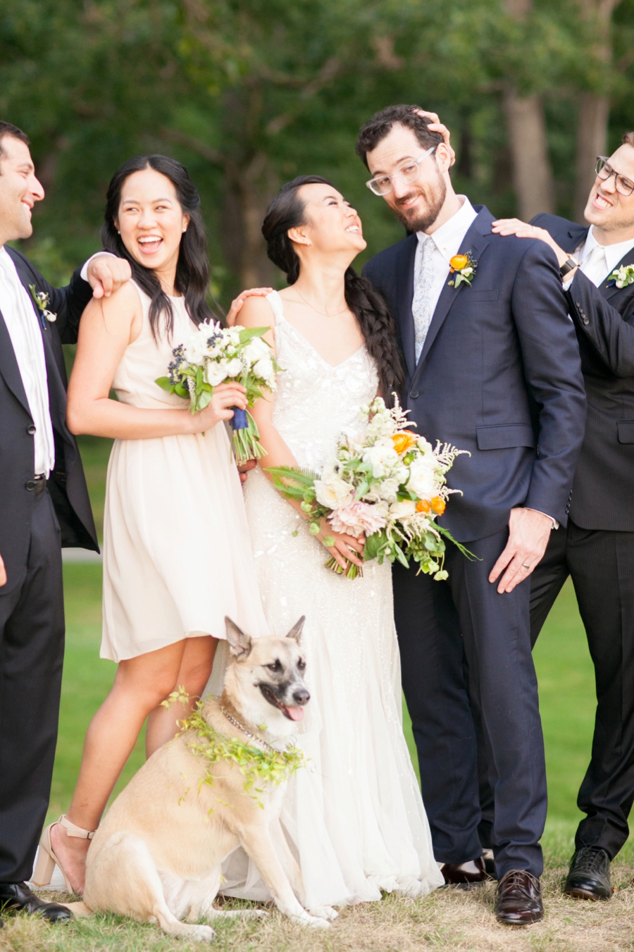 An Eclectic Navy & Orange New York Wedding via TheELD.com