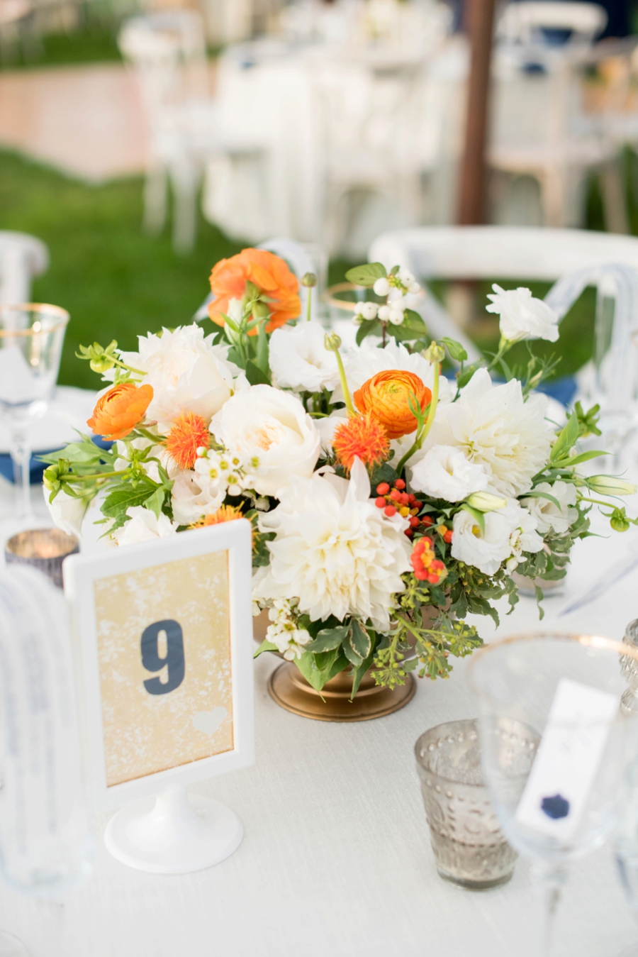 An Eclectic Navy & Orange New York Wedding via TheELD.com