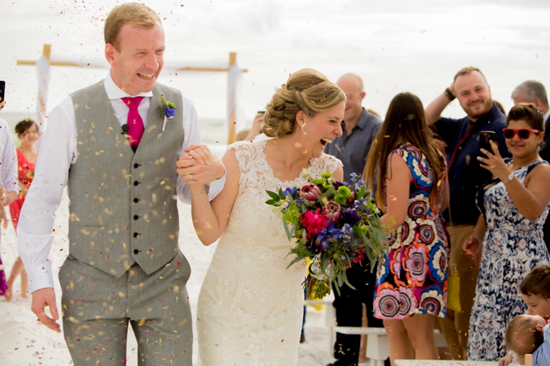 Colorful Florida Destination Wedding via TheELD.com