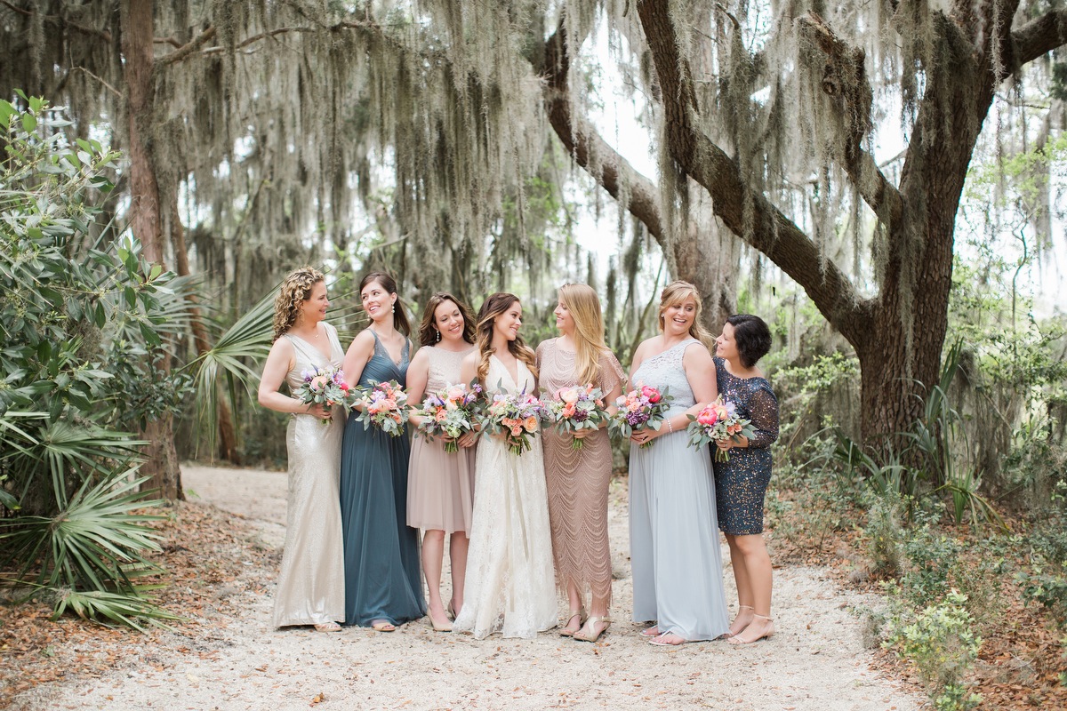 Colorful Rustic Boho Amelia Island Wedding via TheELD.com