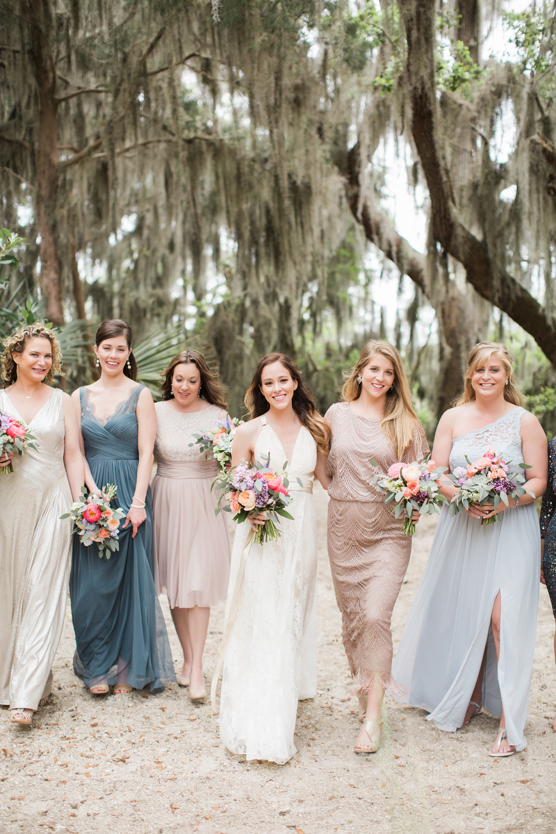 Colorful Rustic Boho Amelia Island Wedding via TheELD.com