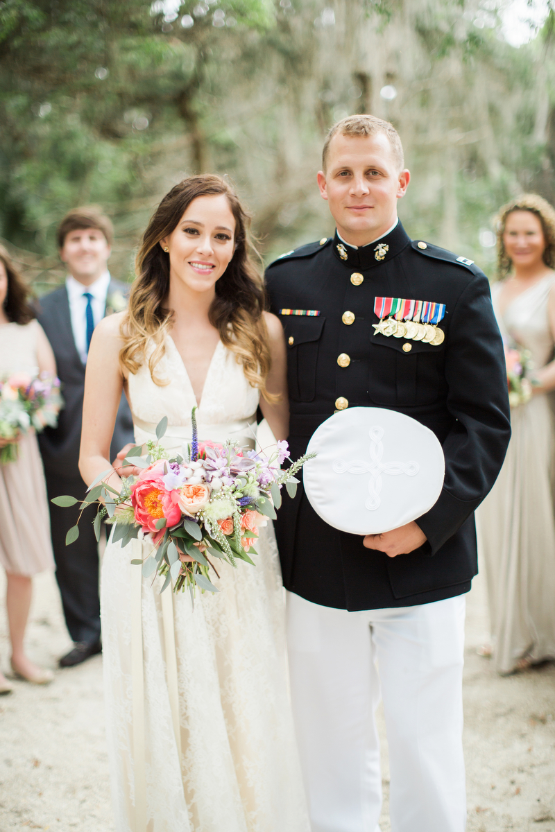 Colorful Rustic Boho Amelia Island Wedding via TheELD.com