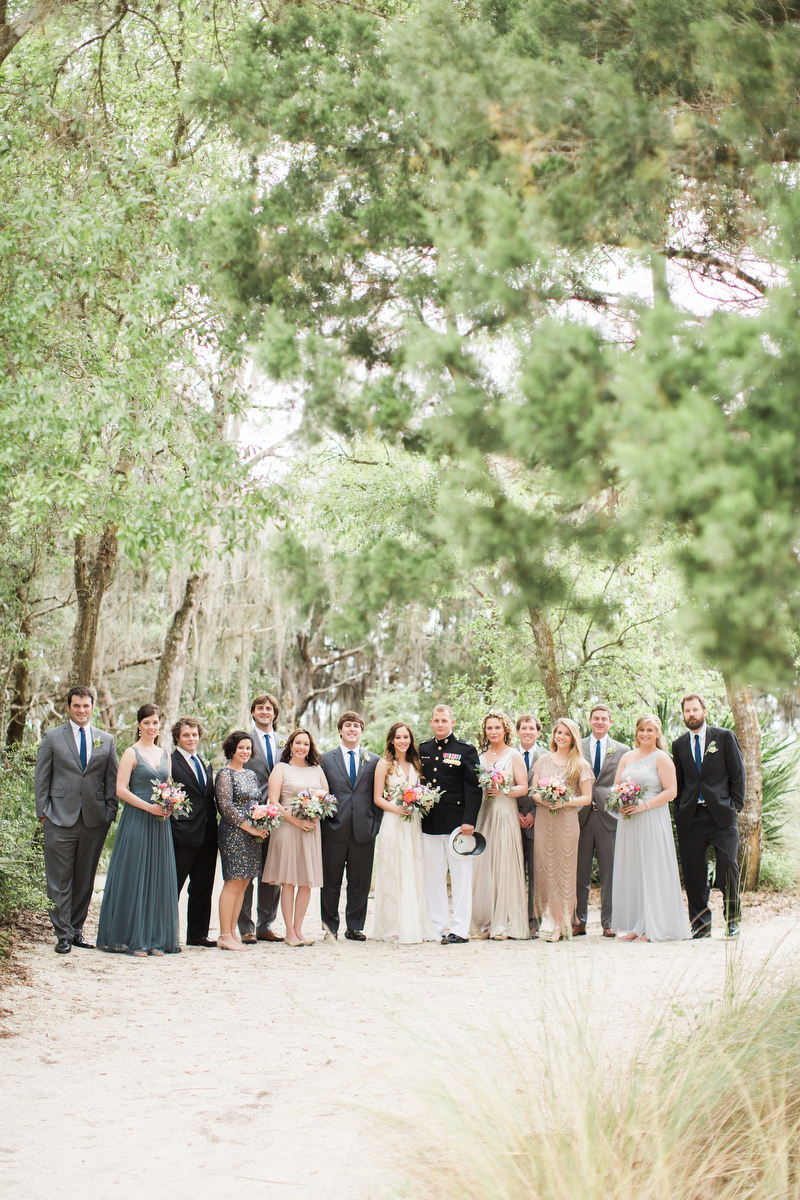 Colorful Rustic Boho Amelia Island Wedding via TheELD.com