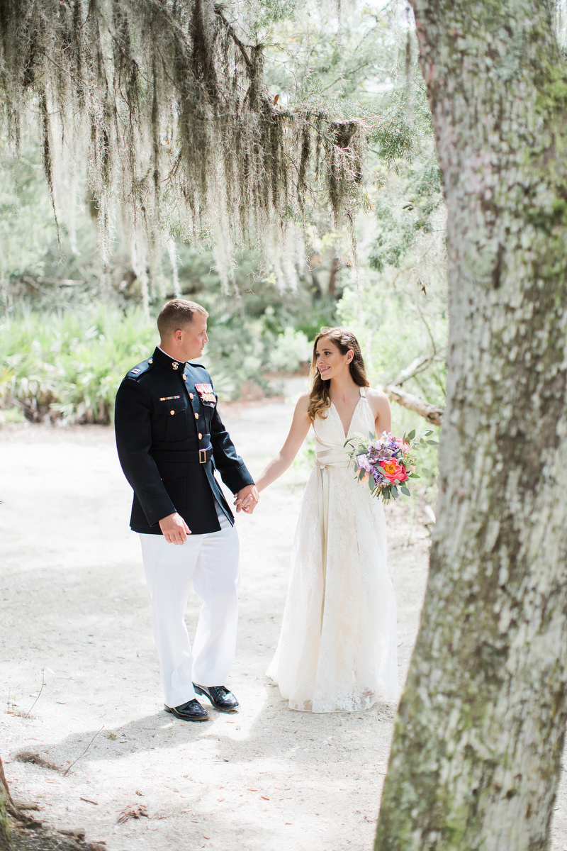 Colorful Rustic Boho Amelia Island Wedding via TheELD.com