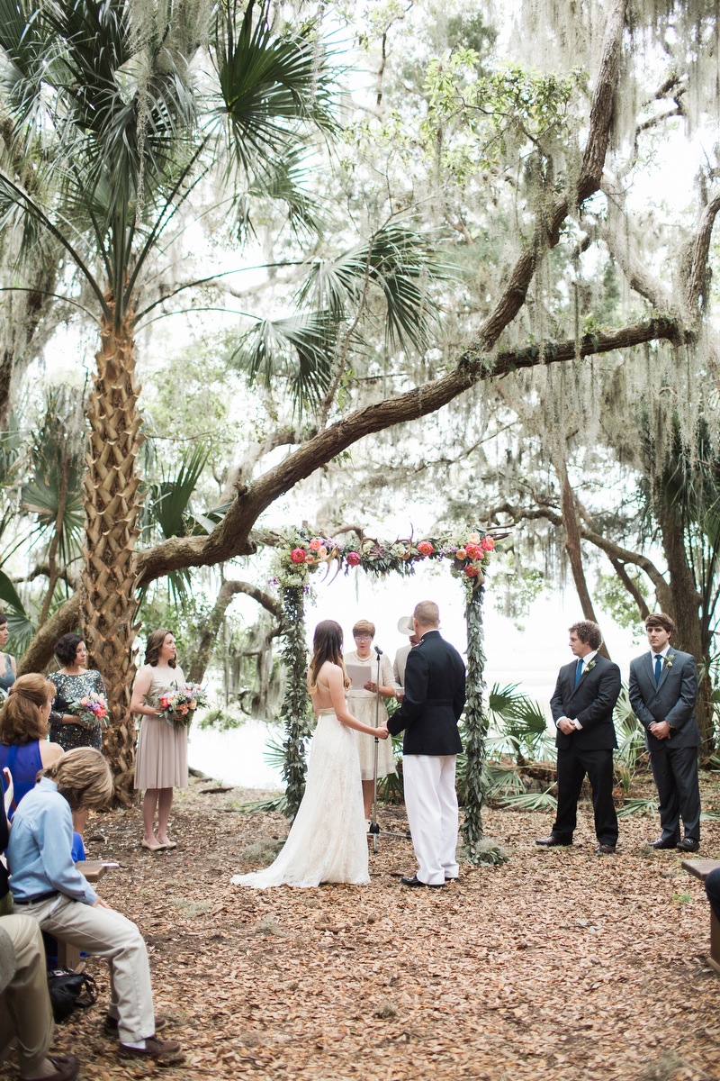 Colorful Rustic Boho Amelia Island Wedding via TheELD.com