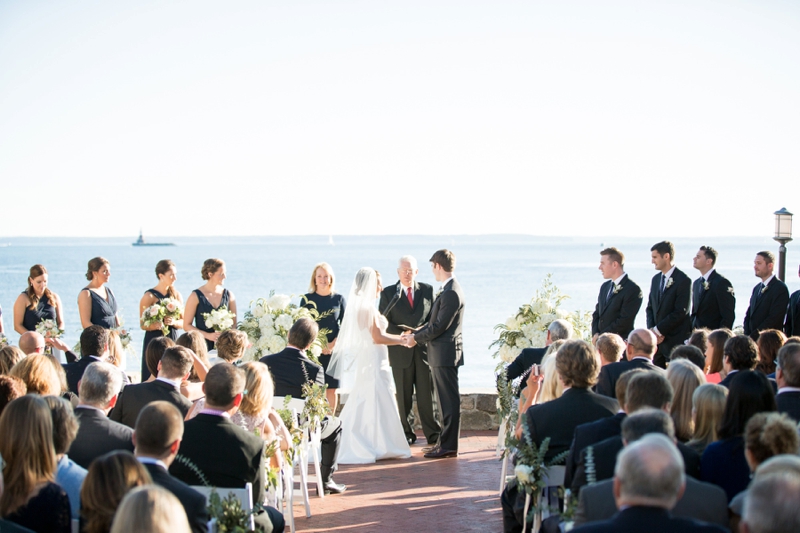 Nautical Blush & Navy Connecticut Wedding via TheELD.com