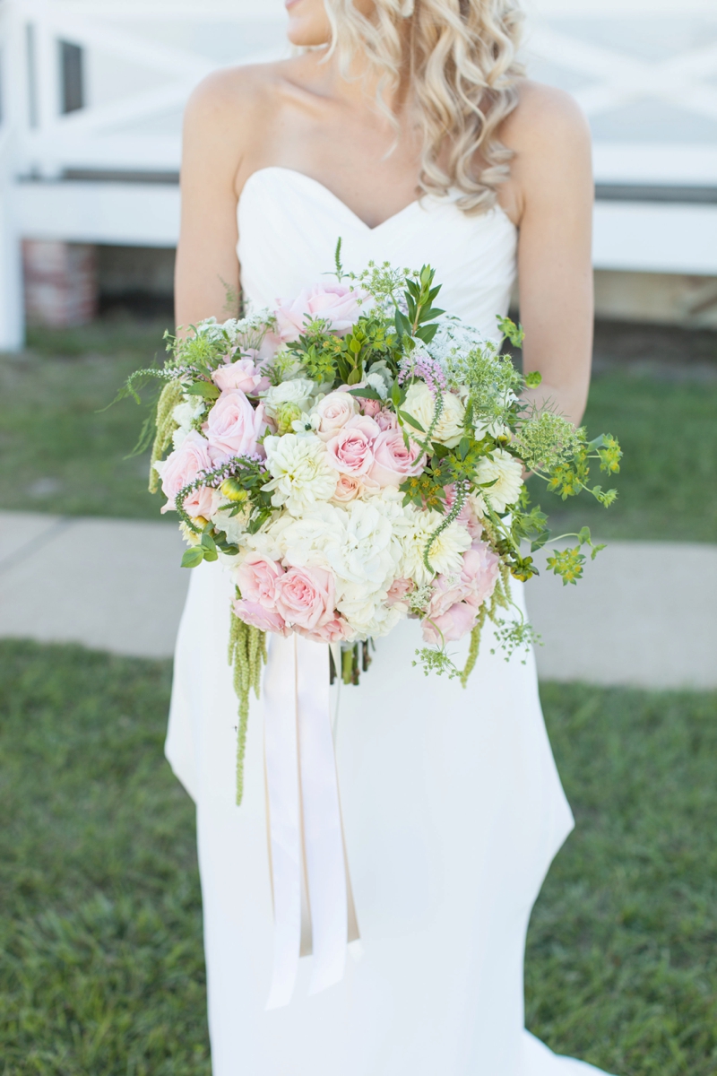 Pink & Gray Outer Banks Destination Wedding via TheELD.com