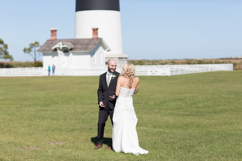 Pink & Gray Outer Banks Destination Wedding via TheELD.com