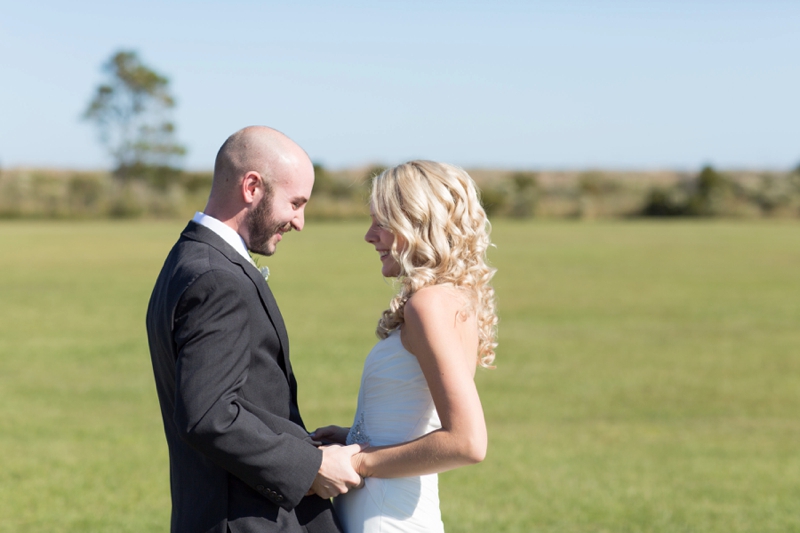 Pink & Gray Outer Banks Destination Wedding via TheELD.com