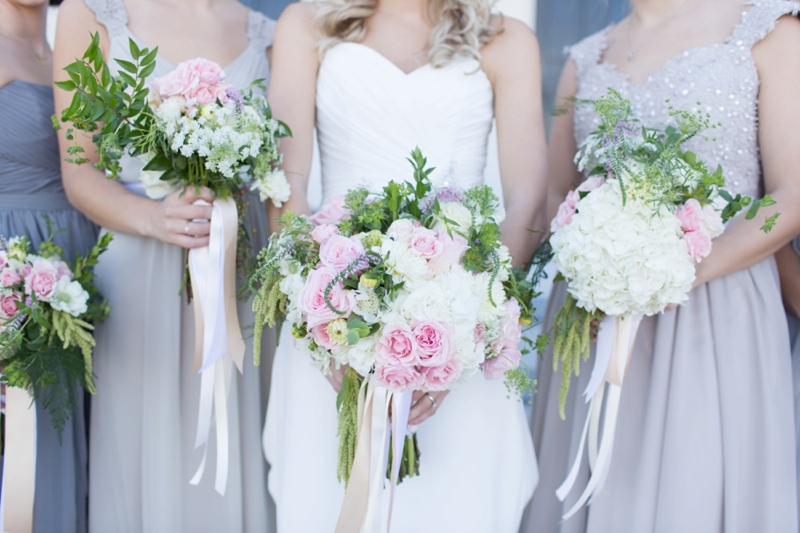 Pink & Gray Outer Banks Destination Wedding via TheELD.com