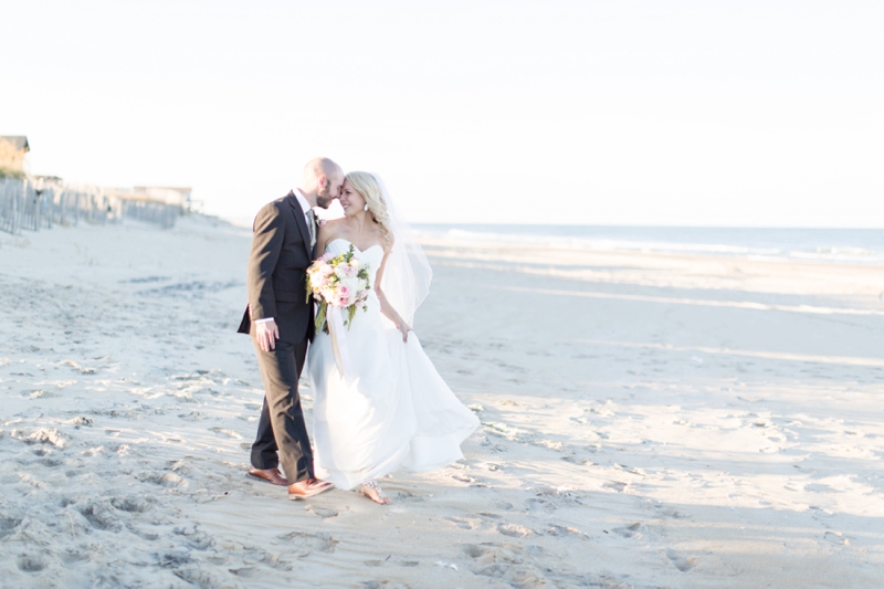 Pink & Gray Outer Banks Destination Wedding via TheELD.com