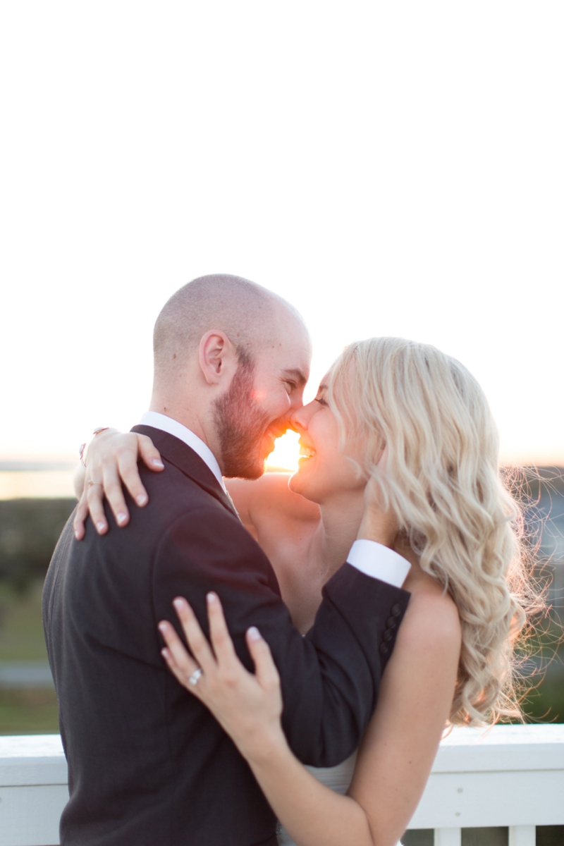 Pink & Gray Outer Banks Destination Wedding via TheELD.com