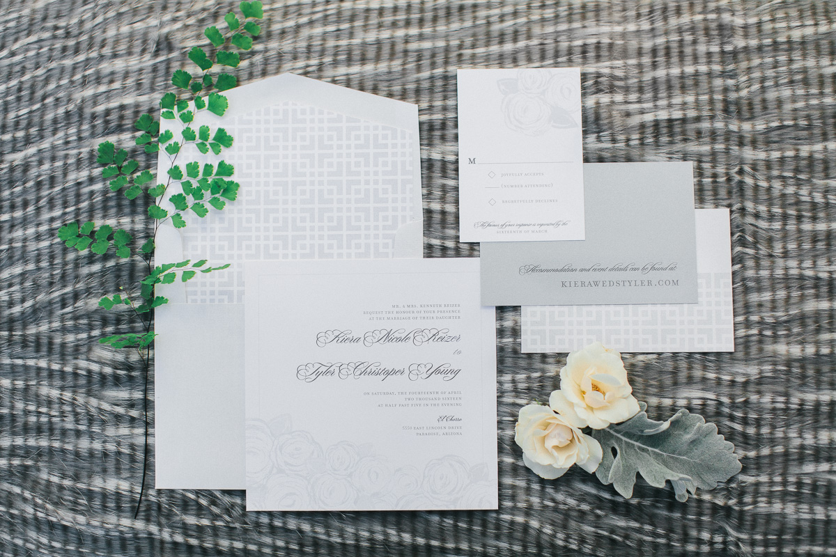 Modern Romantic Green & White Wedding Ideas via TheELD.com