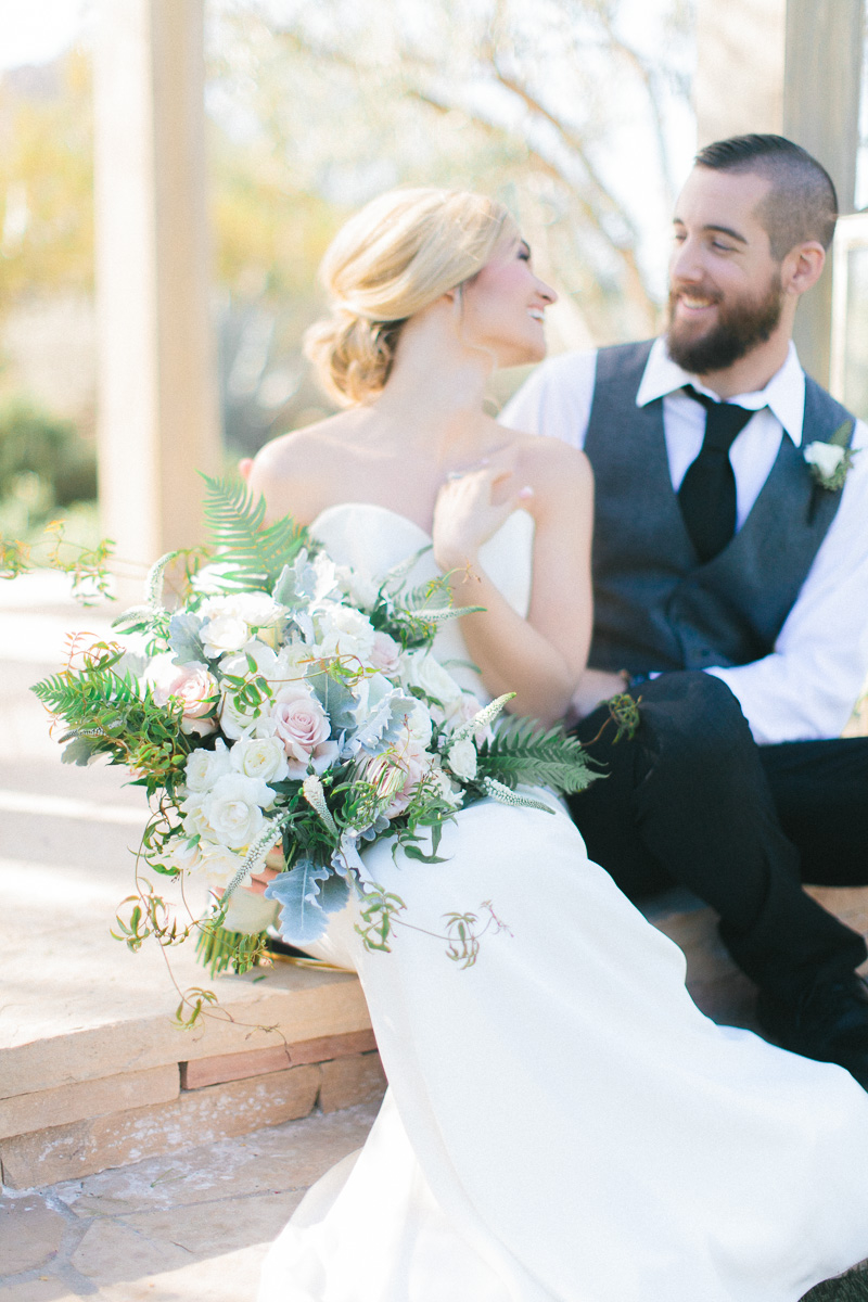 Modern Romantic Green & White Wedding Ideas via TheELD.com