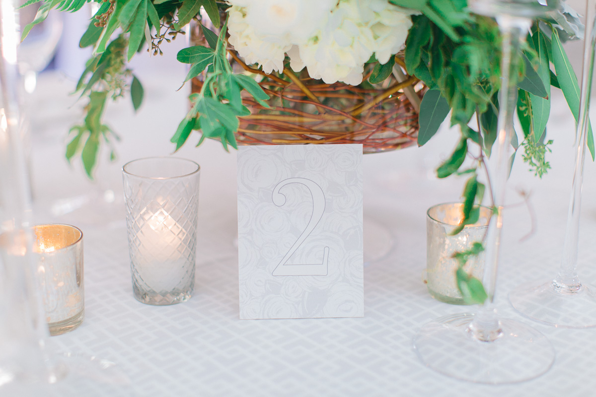 Modern Romantic Green & White Wedding Ideas via TheELD.com