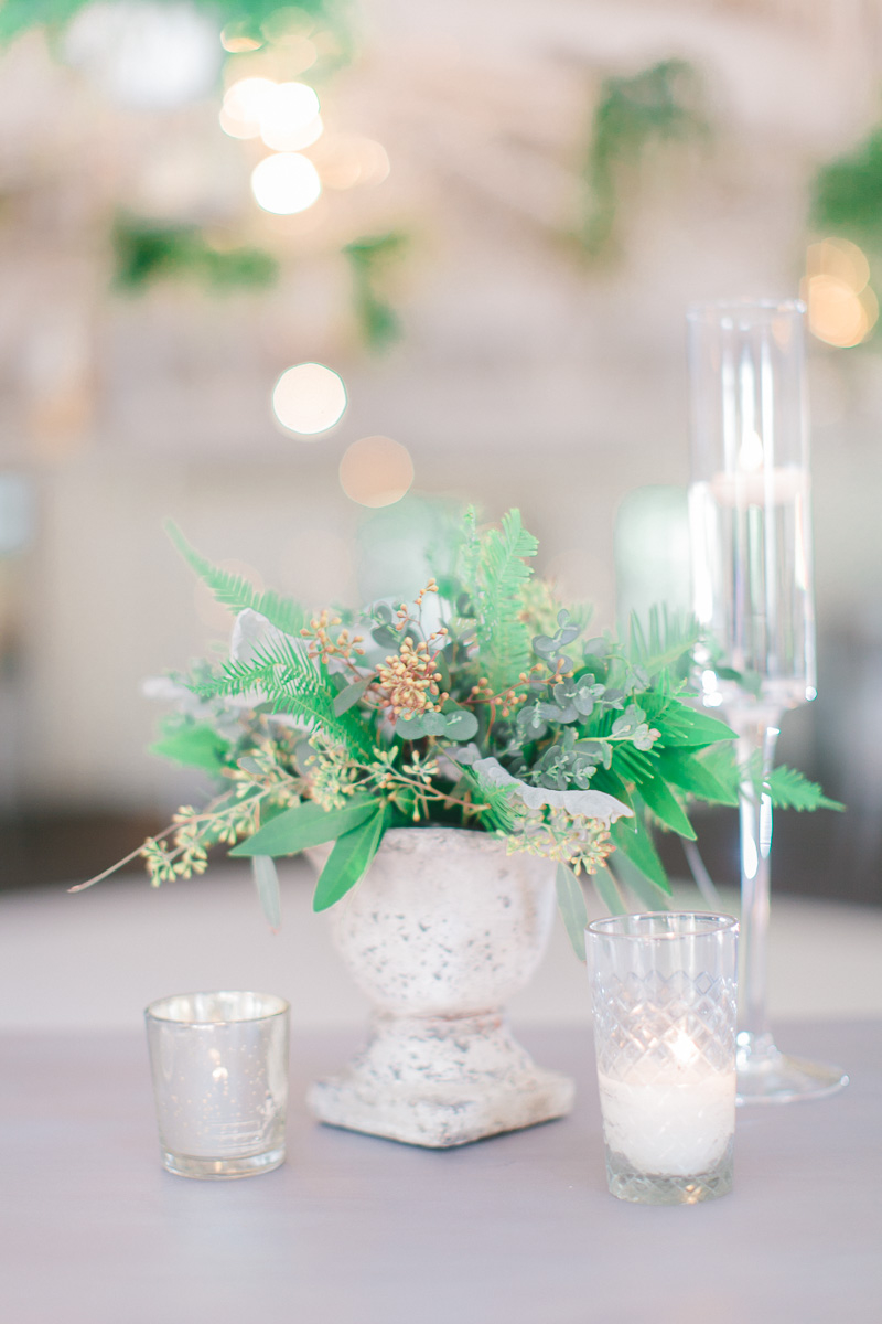 Modern Romantic Green & White Wedding Ideas via TheELD.com