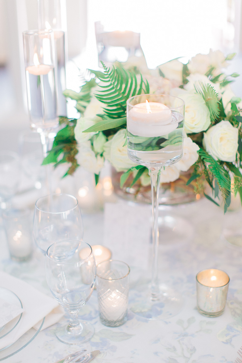 Modern Romantic Green & White Wedding Ideas via TheELD.com