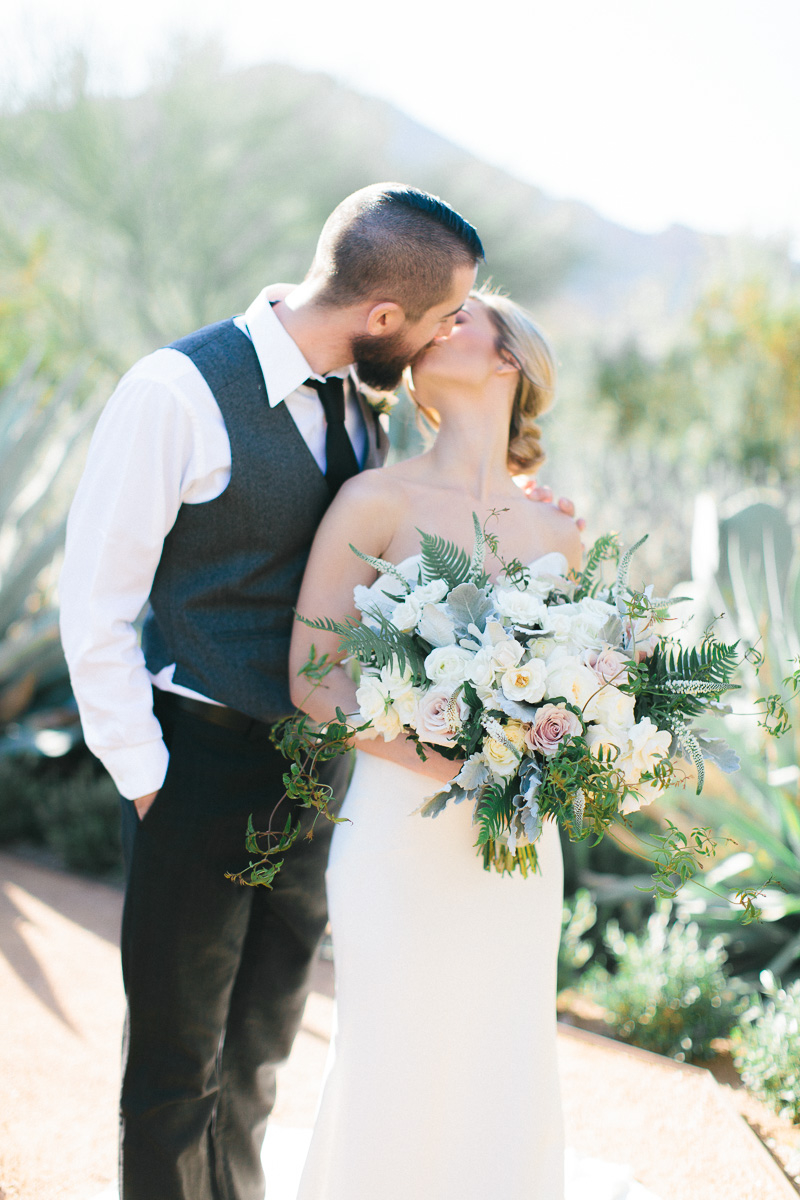Modern Romantic Green & White Wedding Ideas via TheELD.com