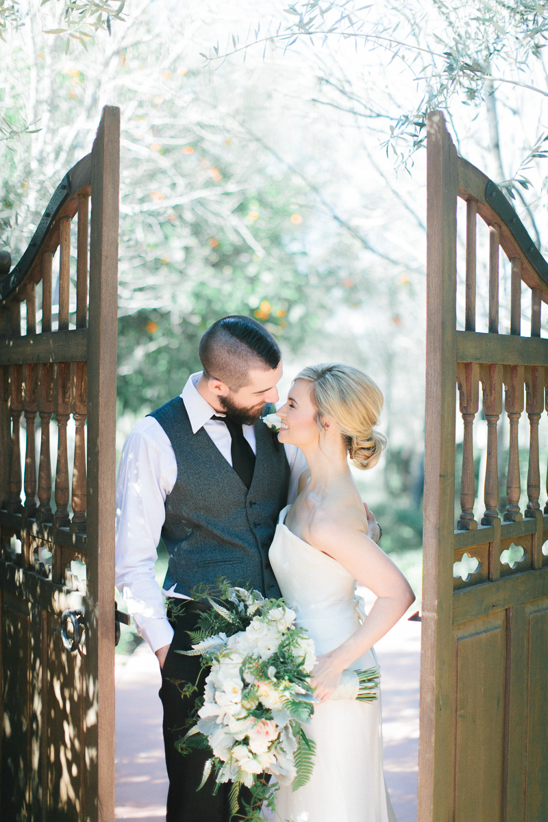 Modern Romantic Green & White Wedding Ideas via TheELD.com