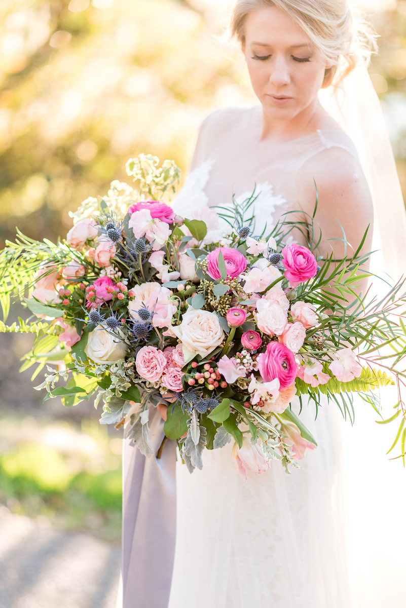 Pink & Purple Southern Glam Wedding Ideas via TheELD.com