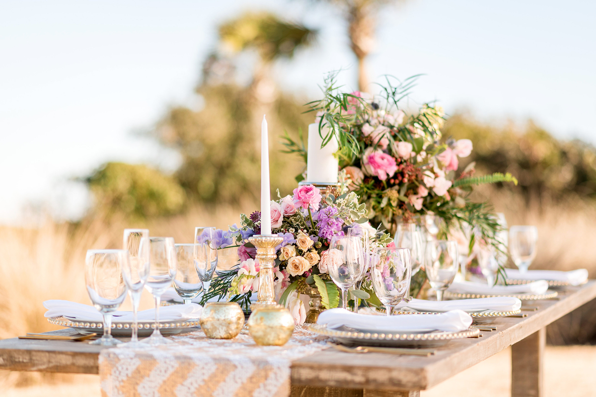 Pink & Purple Southern Glam Wedding Ideas via TheELD.com