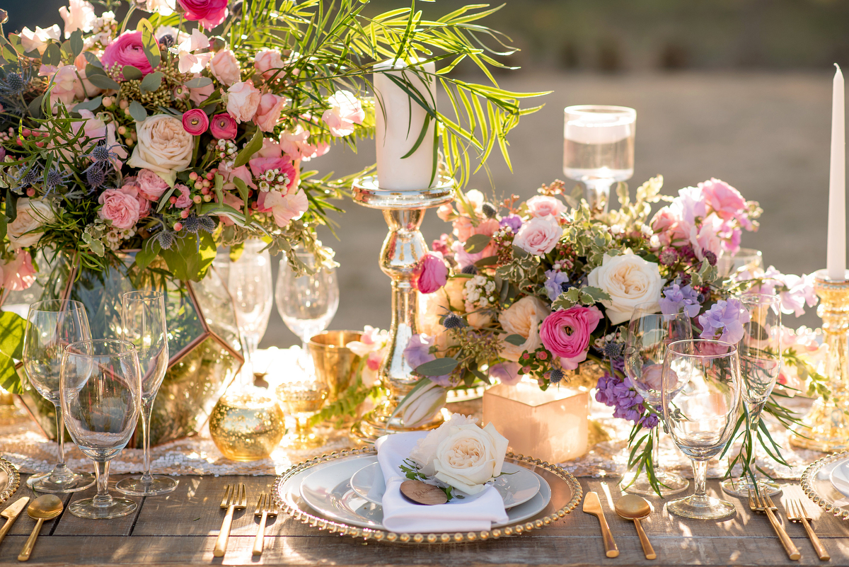 Pink & Purple Southern Glam Wedding Ideas via TheELD.com