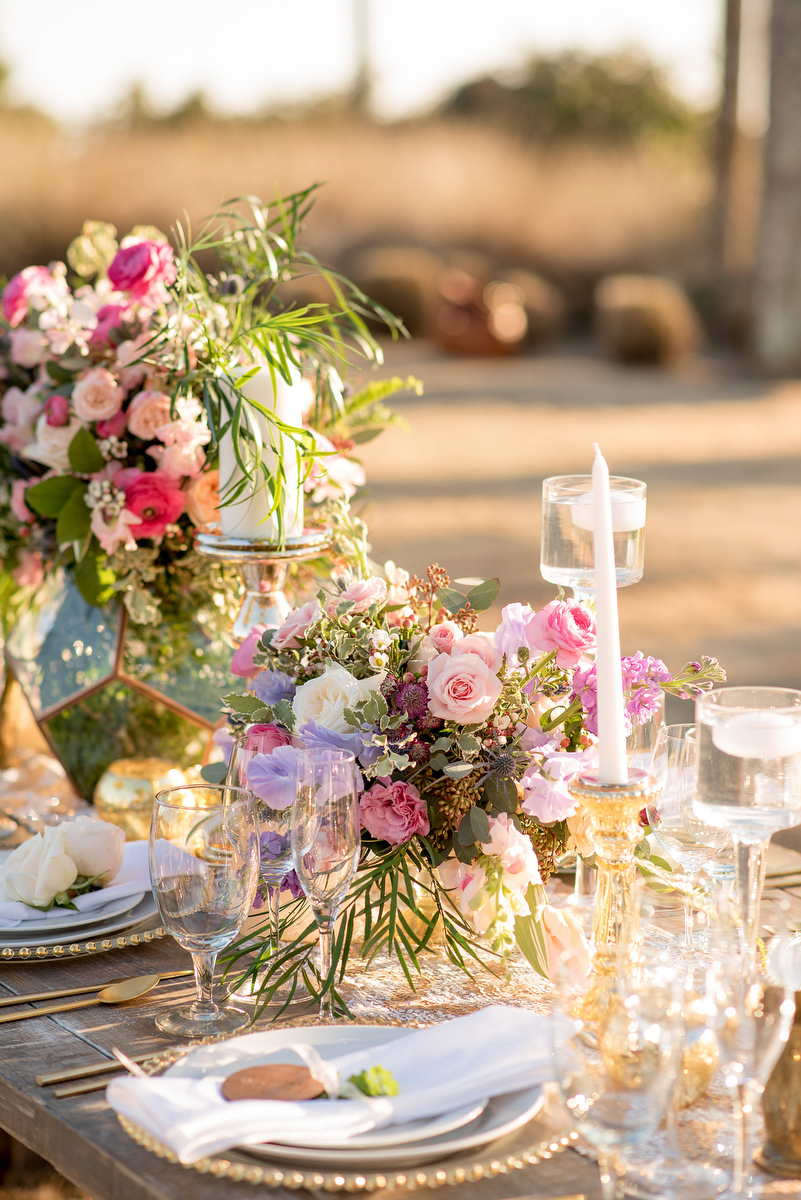 Pink & Purple Southern Glam Wedding Ideas via TheELD.com