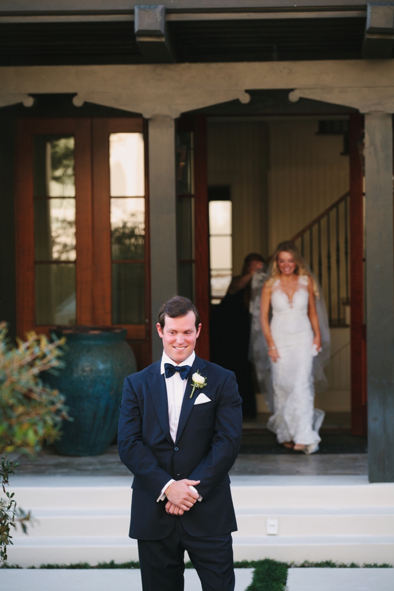 Elegant Navy & Gold Rosemary Beach Wedding via TheELD.com