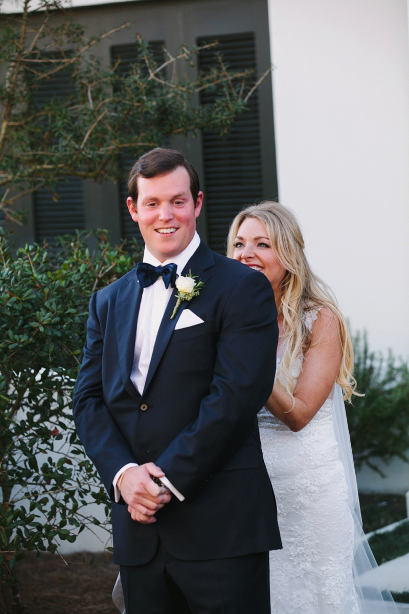 Elegant Navy & Gold Rosemary Beach Wedding via TheELD.com