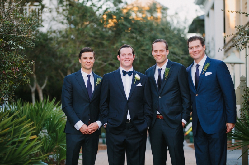 Elegant Navy & Gold Rosemary Beach Wedding via TheELD.com