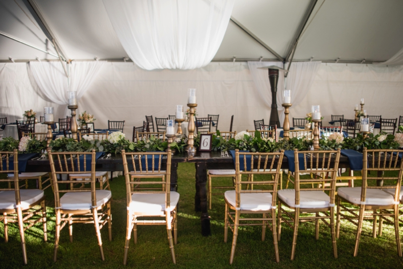 Elegant Navy & Gold Rosemary Beach Wedding via TheELD.com