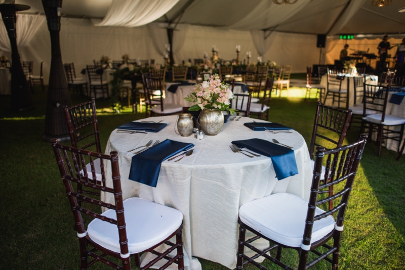 Elegant Navy & Gold Rosemary Beach Wedding via TheELD.com