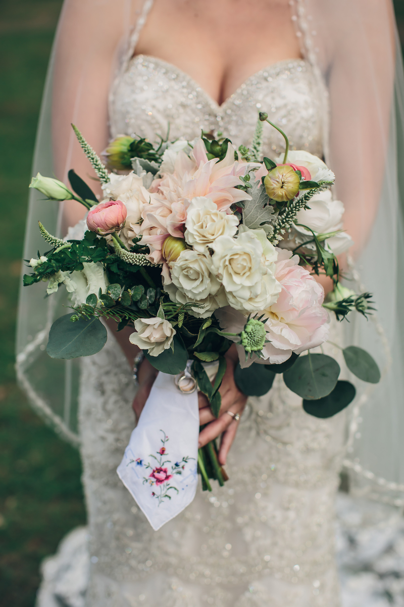 Rustic Romantic Navy and Blush Wedding via TheELD.com