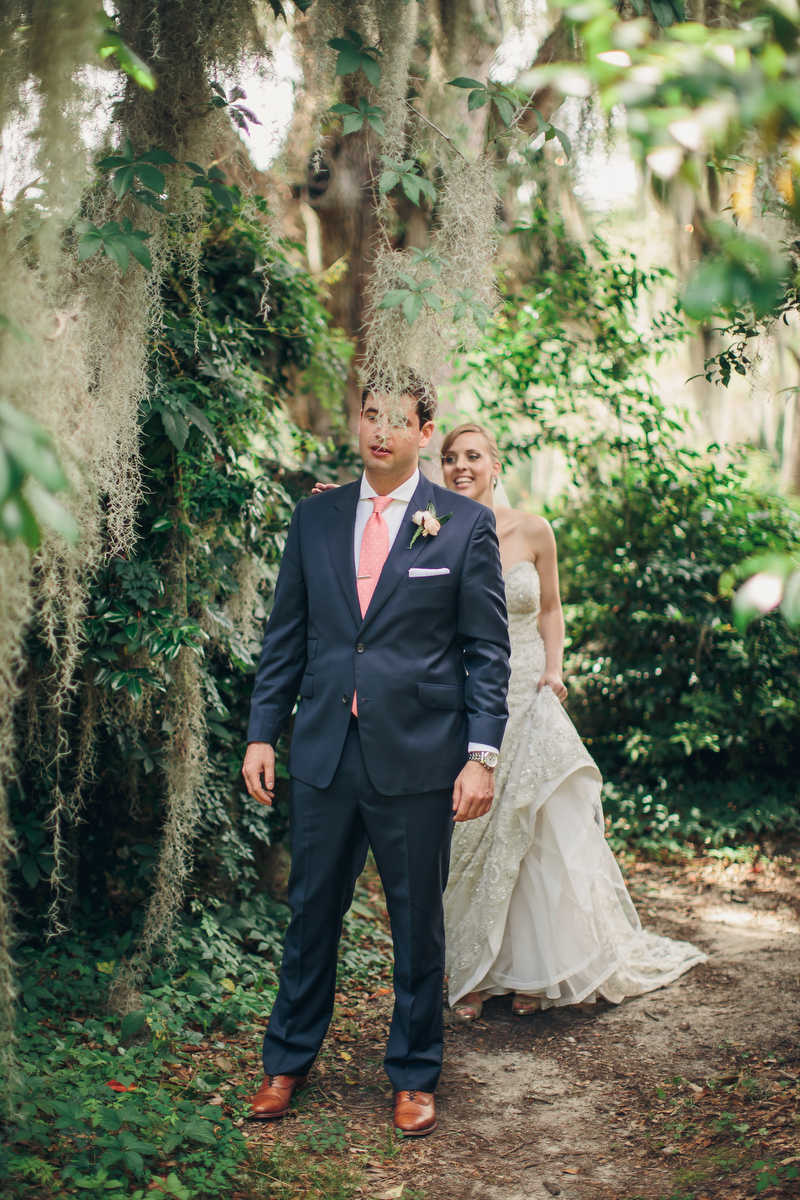 Rustic Romantic Navy and Blush Wedding via TheELD.com