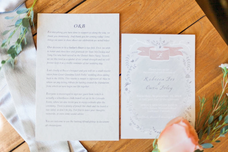 A Blush and Red Colorado Wedding via TheELD.com