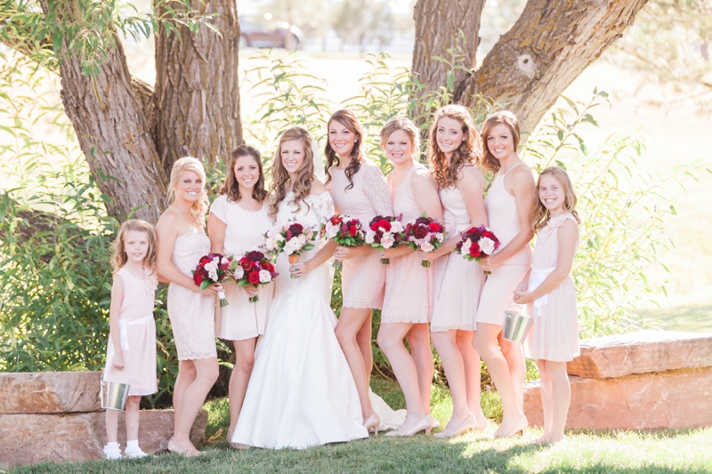 A Blush and Red Colorado Wedding via TheELD.com