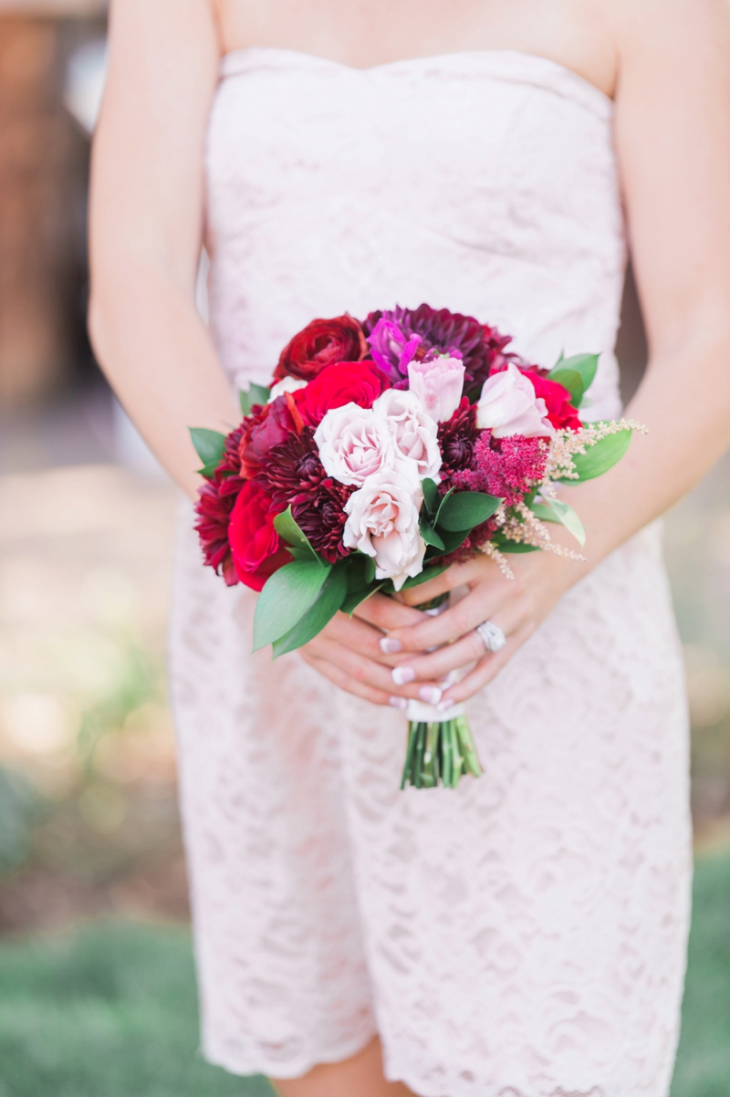 A Blush and Red Colorado Wedding via TheELD.com