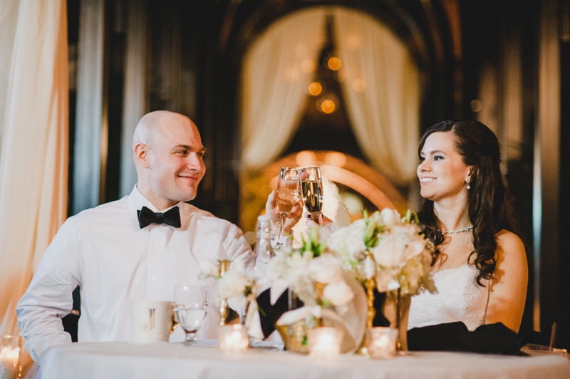 Elegant Gold & White Seattle Wedding via TheELD.com