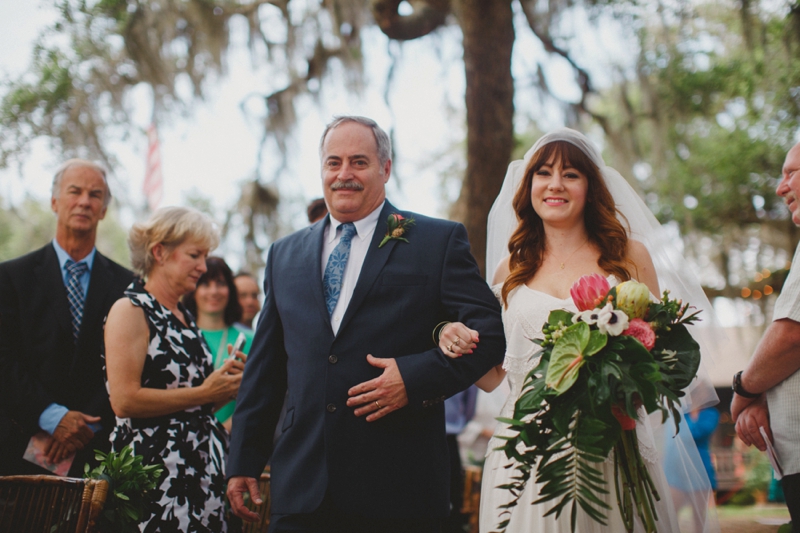 Florida Inspired Boho Eclectic Wedding via TheELD.com