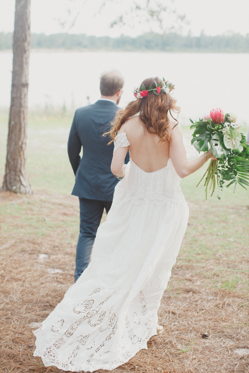Florida Inspired Boho Eclectic Wedding via TheELD.com